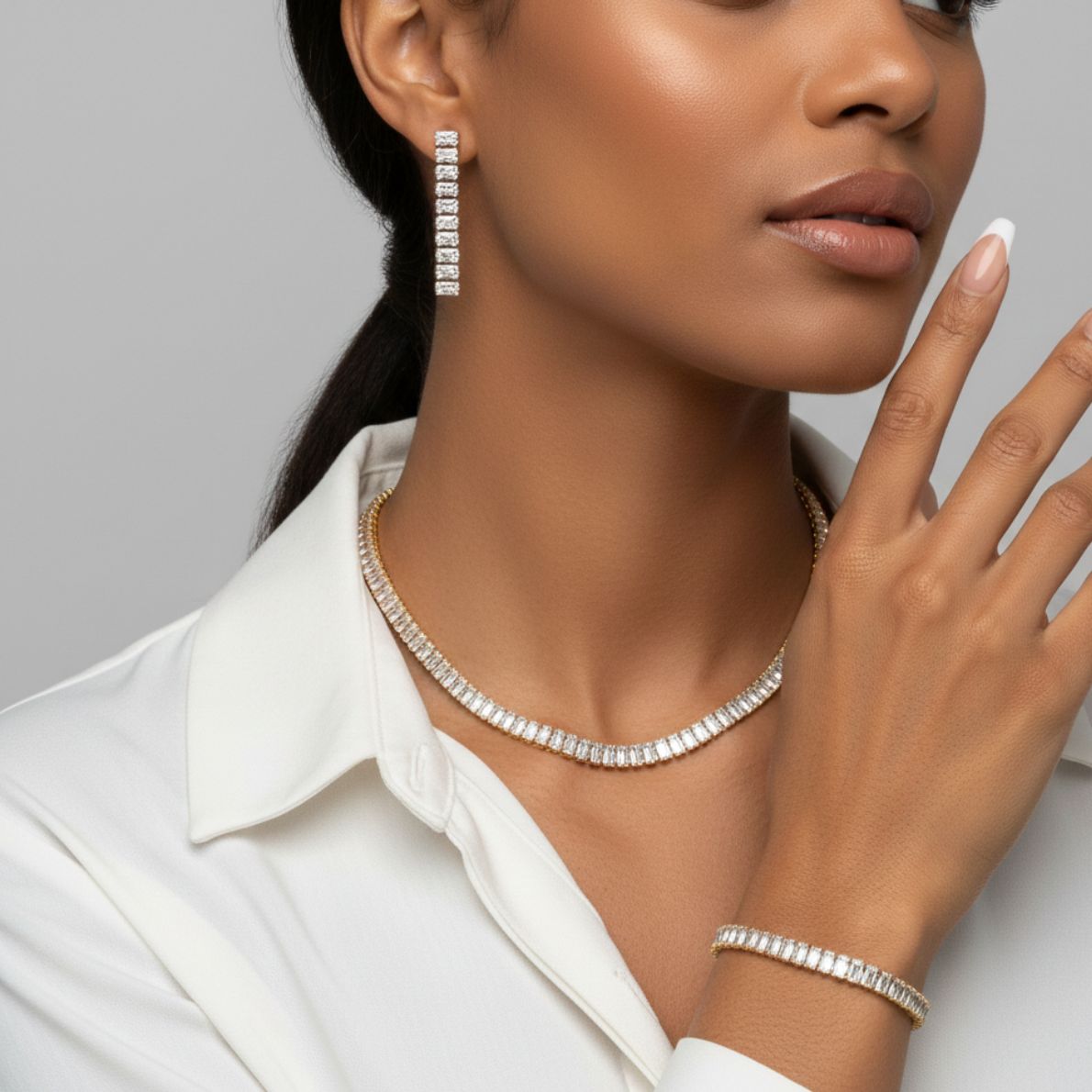 Damen Schmucksets im zeitlosen Design, perfekt aufeinander abgestimmter Modeschmuck