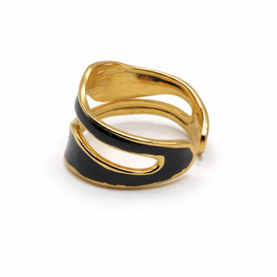 Black Wave Ring