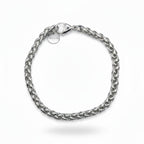 Silbernes Kettenarmband mit markantem Gliederdesign, zeitloser Stil, Schmuck für Herren