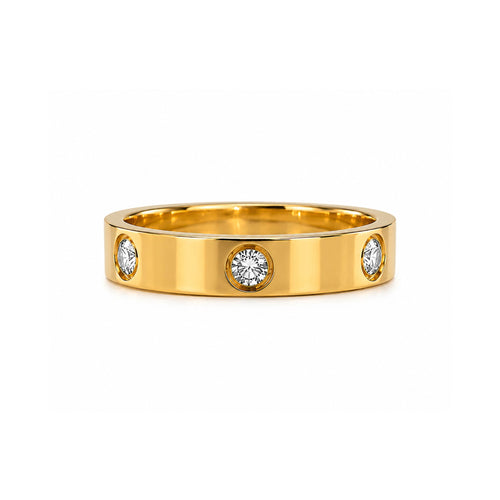 Aura Diamond Ring Gold in elegantem minimalistischen Design