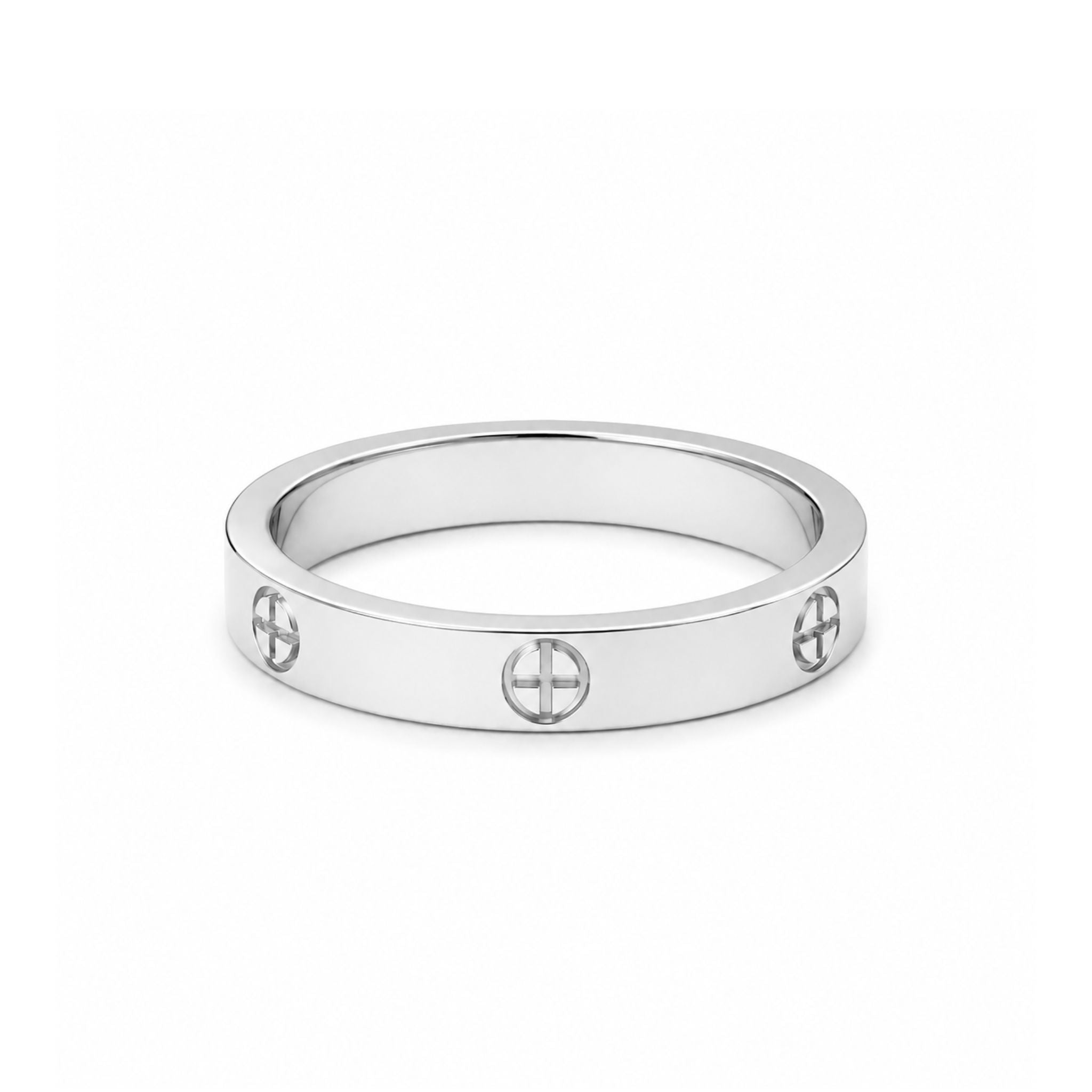 Eternal Screw Ring Silber in modernem minimalistischen Stil