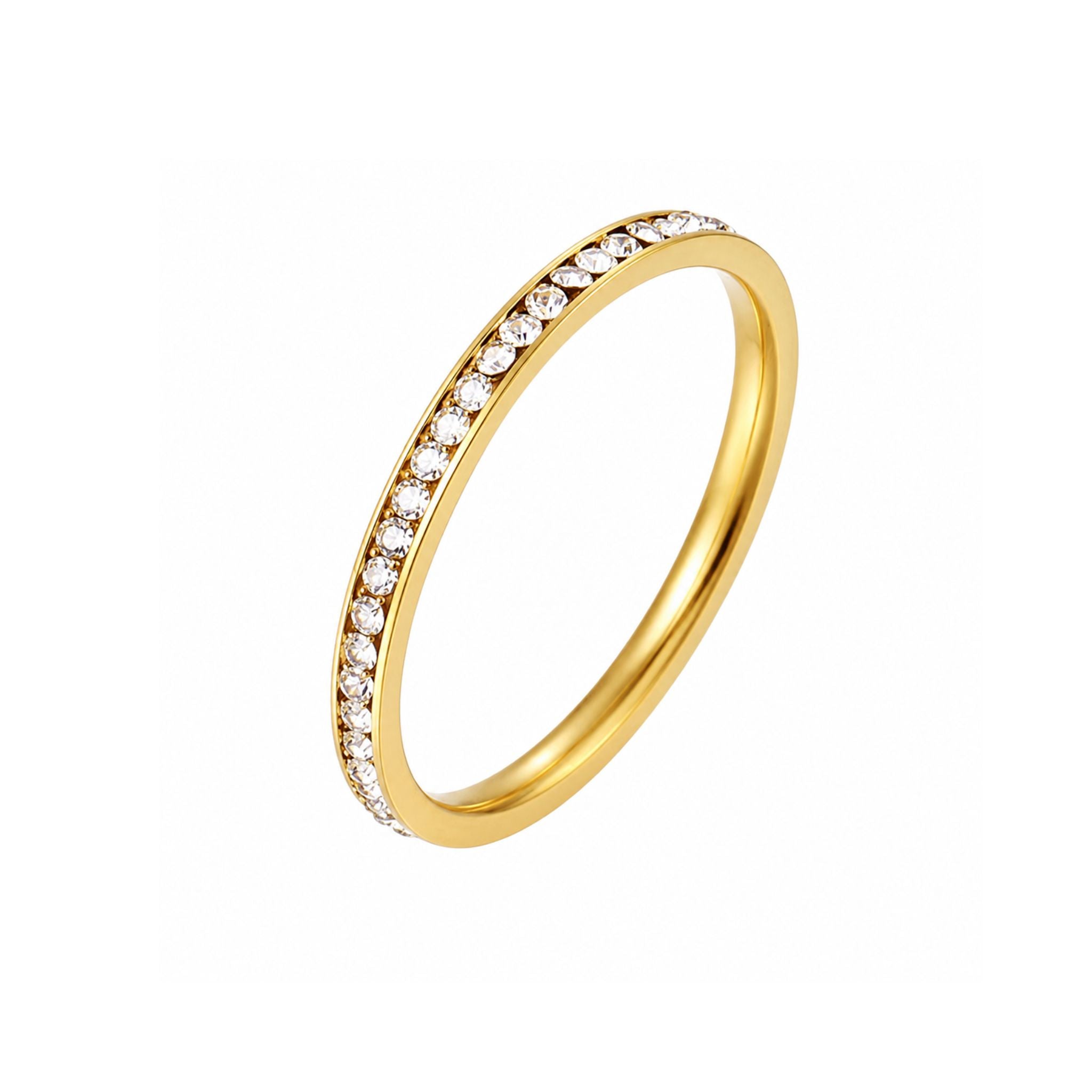 Everlight Ring Gold in filigranem Design mit Zirkonia