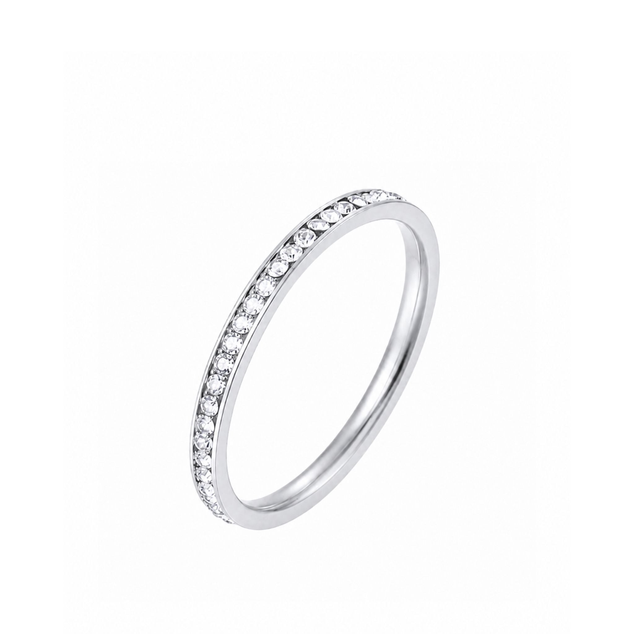 Everlight Ring Silber in filigranem Design mit Zirkonia