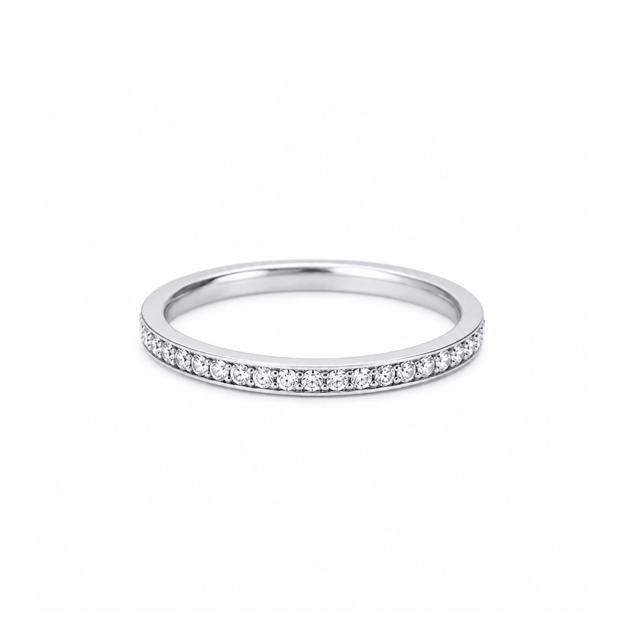 Everlight Ring Silber mit funkelnder Zirkonia-Reihe