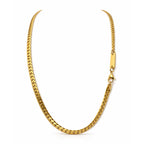 Goldene Urban Chain Halskette mit flacher Panzerkette im minimalistischen Design