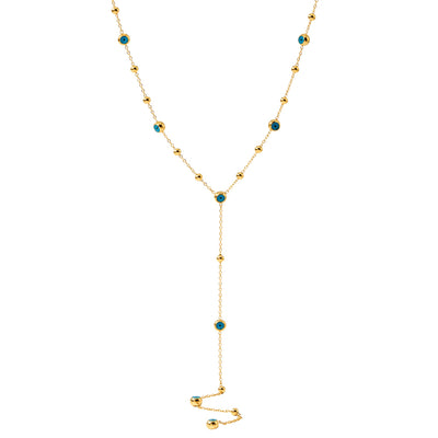 Golden Blue Nazar Kette