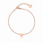 Roségoldenes Herz Armband mit zarter Kette – eleganter Herzschmuck für Alltag und Geschenk
