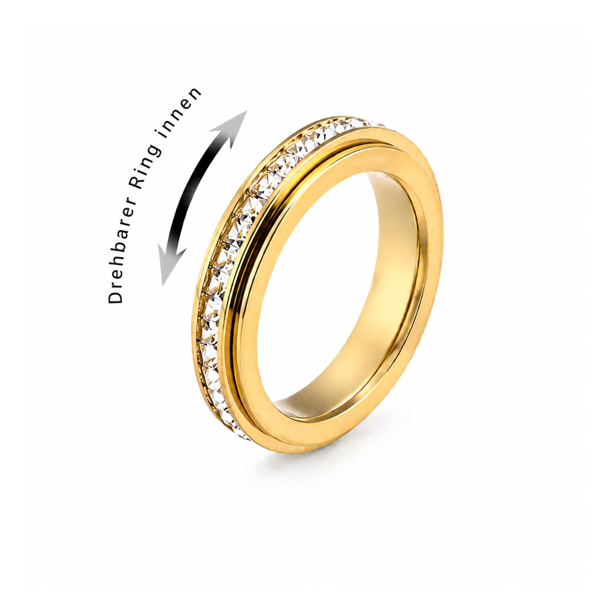 Serenity Spin Ring Gold drehbarer Ring für Damen