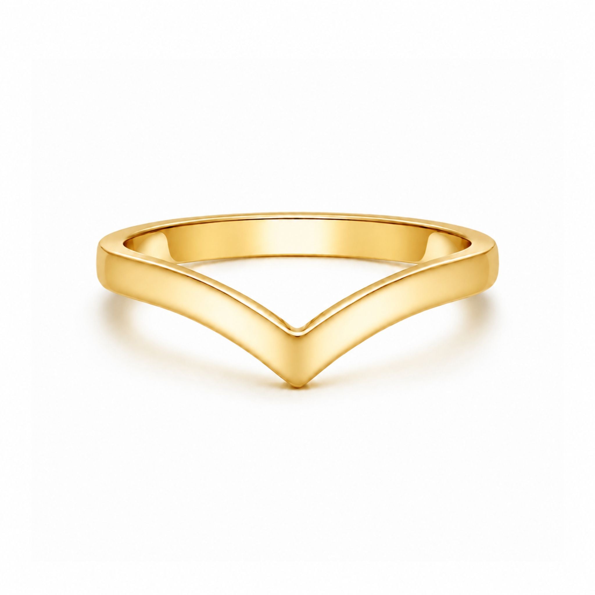 Vera Ring Gold im minimalistischen V-Design