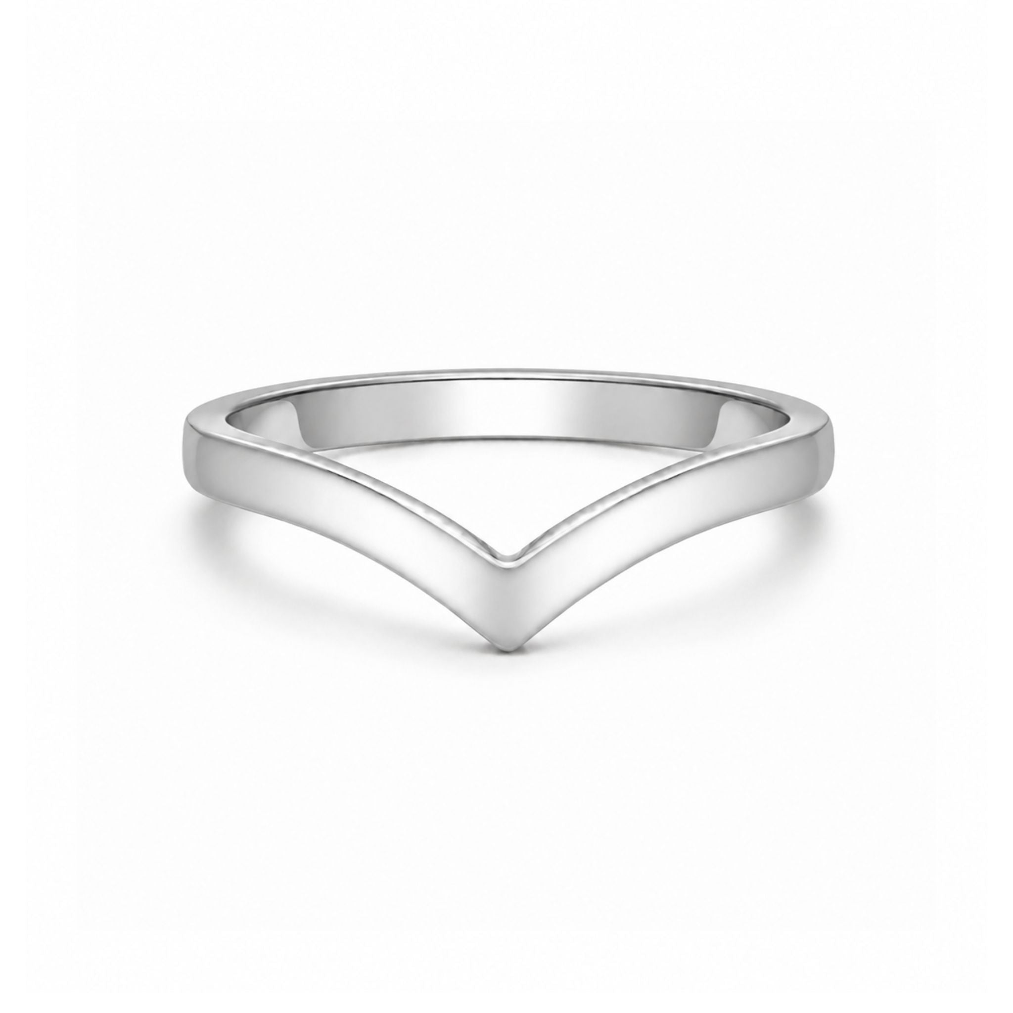 Vera Ring Silber im minimalistischen V-Design
